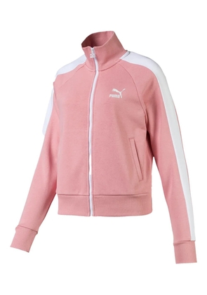 PUMA T7 zip striped sweatshirt - Pink