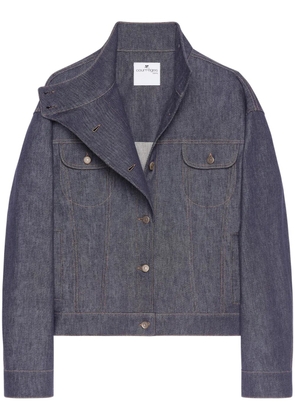 Courrèges Motorcycle denim jacket - Grey