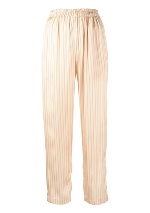 Bambah stripe-print straight-leg trousers - Orange
