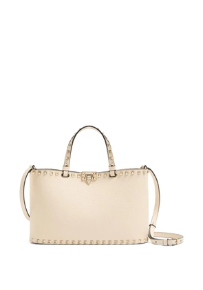 Valentino Garavani rockstud grainy shopping bag - Neutrals
