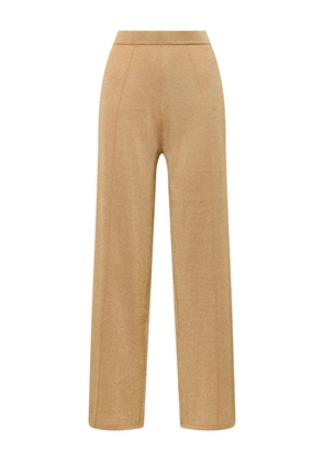 MALIPARMI seam detail trousers - Gold