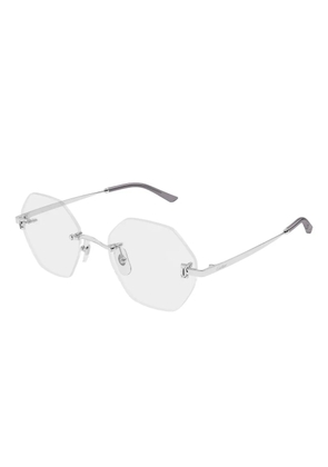 Cartier Eyewear geometric-frame glasses - Grey