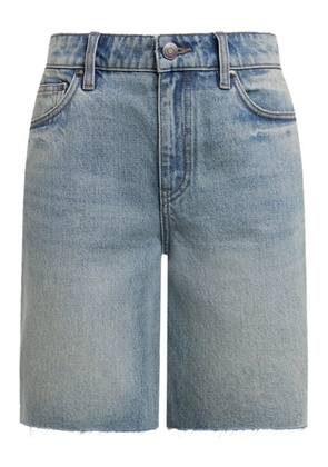 12 STOREEZ frayed-edge denim shorts - Blue