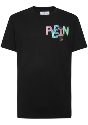 Philipp Plein logo-print cotton T-shirt - Black