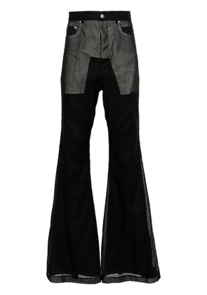 Rick Owens Lido bolan bootcut trousers - Black