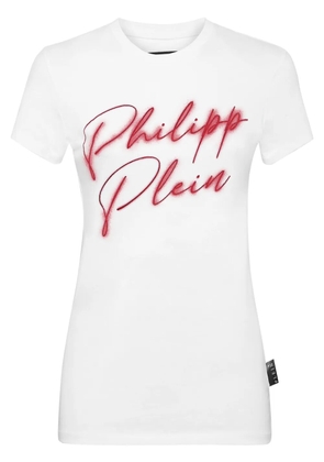 Philipp Plein logo-embellished cotton T-shirt - White