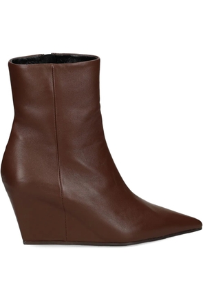 Vic Matie wedge-heel ankle boots - Brown
