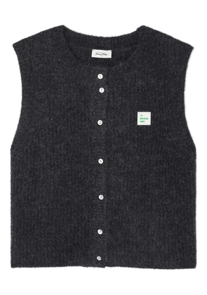 American Vintage sleeveless button East cardigan vest - Grey