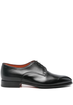 Santoni block-heel derby shoes - Black