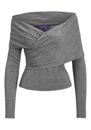 Ralph Lauren Collection off-shoulder long-sleeve top - Grey
