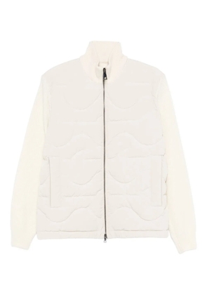 Paul & Shark quilted zip cardigan - Neutrals