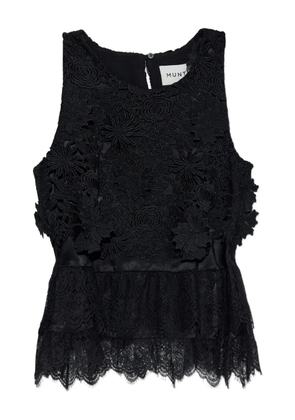 MUNTHE floral-lace blouse - Black