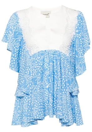 Bambah Azalea ruffled top - Blue