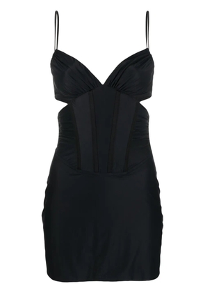 MISBHV cut-out spaghetti-strap minidress - Black