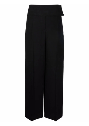 Jil Sander high-waisted wide-leg trousers - Black