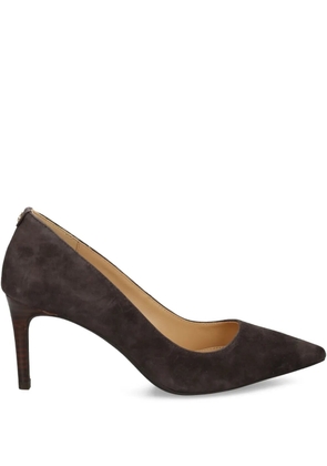 Michael Kors 80mm pointed-toe suede pumps - Brown