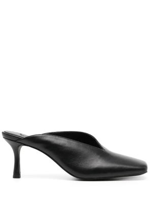 Senso Jaynee 80mm leather mules - Black