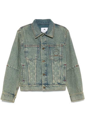 Marine Serre Moon Laser denim jacket - Blue