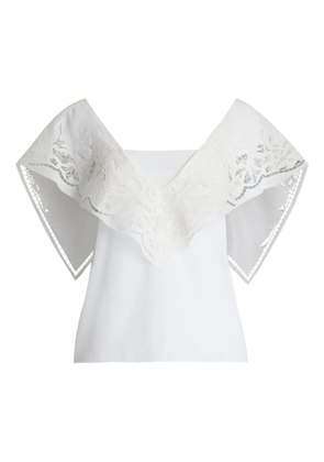 Ralph Lauren Collection lace-detail top - White