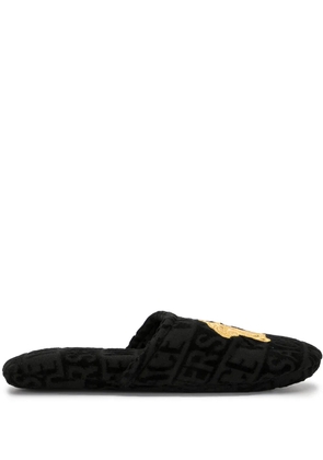 Versace Medusa terricloth slippers - Black