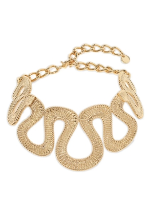 Carolina Herrera wave necklace - Gold