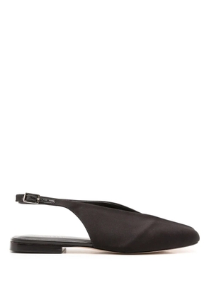 Studio Chofakian square-toe leather pumps - Black