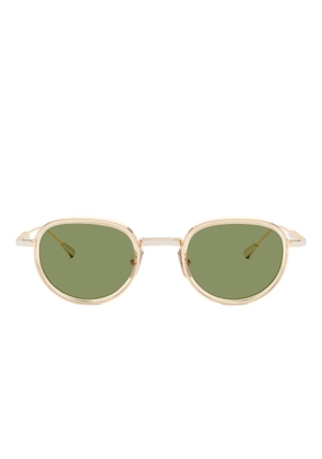 Lunetterie Générale Panache oval-frame sunglasses - Gold
