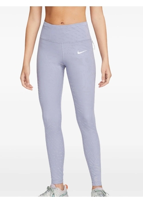 Nike reflective-print 'Indigo Haze/Cave Purple' running leggings