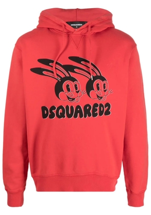 DSQUARED2 graphic-print cotton hoodie