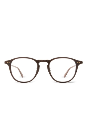 Garrett Leight Hampton round-frame glasses - Brown