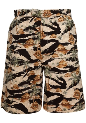 AMIRI Repeat Palm shorts - Brown
