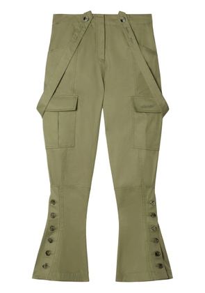 Off-White flared cargo pants - Green