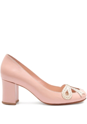 Sarah Chofakian Audrey bow pumps - Pink