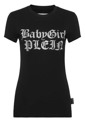 Philipp Plein lettering cotton T-shirt - Black
