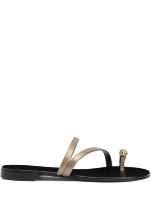 Giuseppe Zanotti Febe Snake metallic-leather sandals - Gold