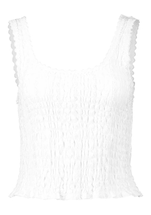 Waimari Vela lace-trim top - White