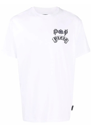 Philipp Plein Gothic Plein logo-print crew-neck T-shirt - White