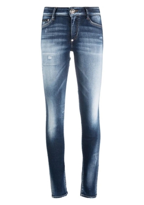 Philipp Plein high waist jeggings - Blue