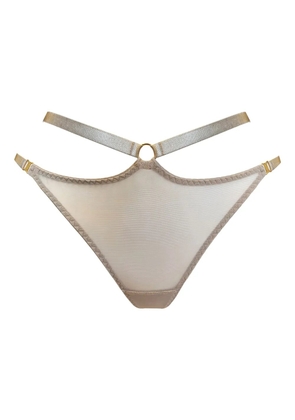Bordelle cut-out briefs - Neutrals