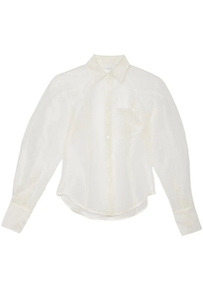 Fleur Du Mal silk organza shirt - White