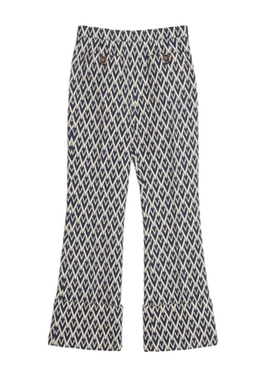 Valentino Garavani Toute La V jacquard trousers - Blue