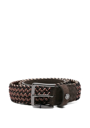 Paul & Shark braided leather belt - Blue