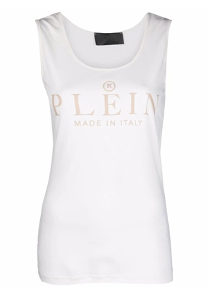 Philipp Plein logo-print tank top - Neutrals