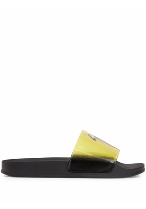 Giuseppe Zanotti Brett Vinyl slides - Yellow