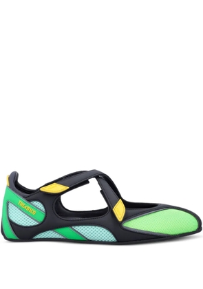 The Attico strap ballerina flats - Black