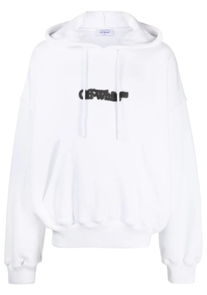 Off-White logo-print drawstring hoodie
