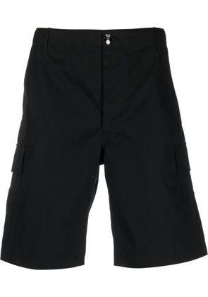 Kenzo logo-patch cotton cargo shorts - Black