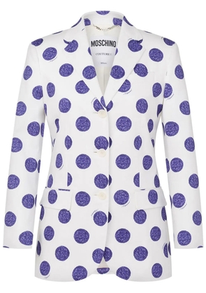 Moschino polka-dot blazer - White