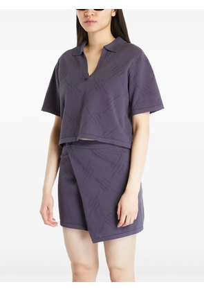 Daily Paper Repatty textured polo top - Grey