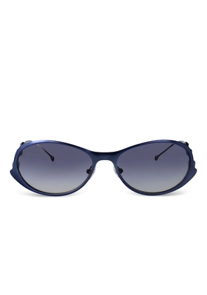 Diesel oval-frame sunglasses - Blue